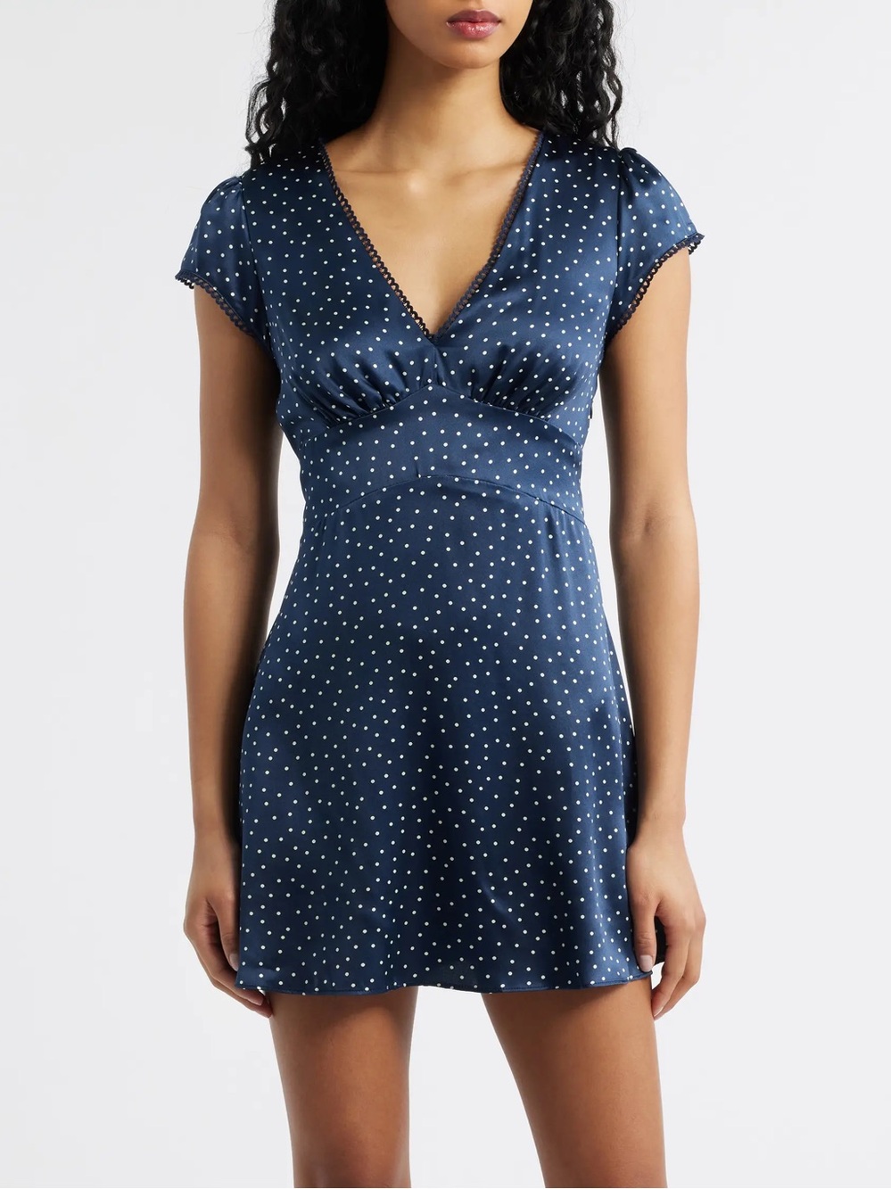 Reformation Amelia 100% Silk Mini Dress